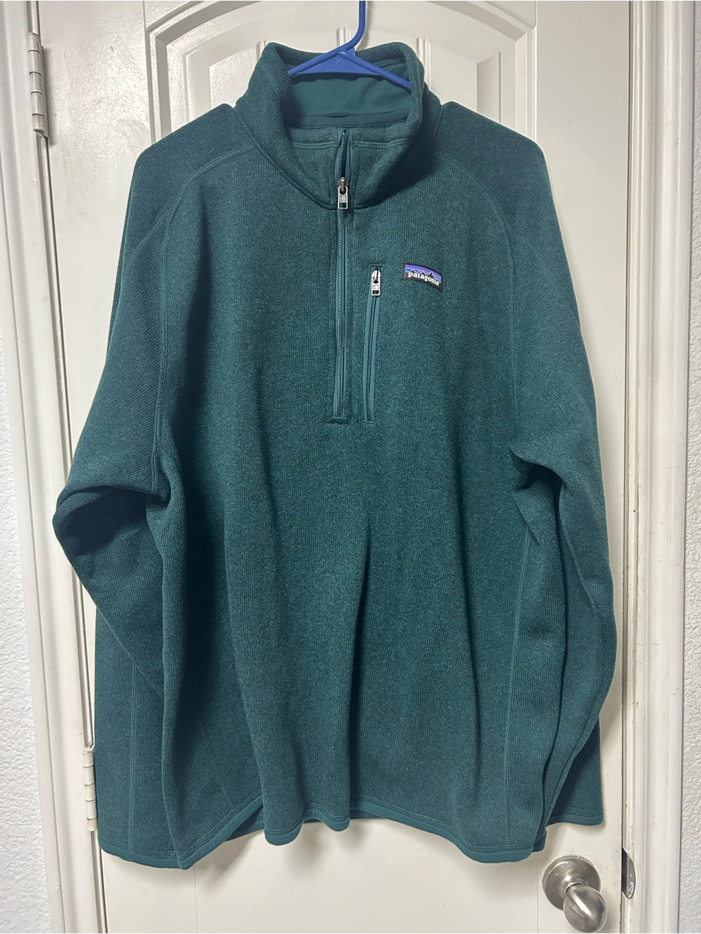 Patagonia Men's Teal Green Half-Zip Fleece Pullover